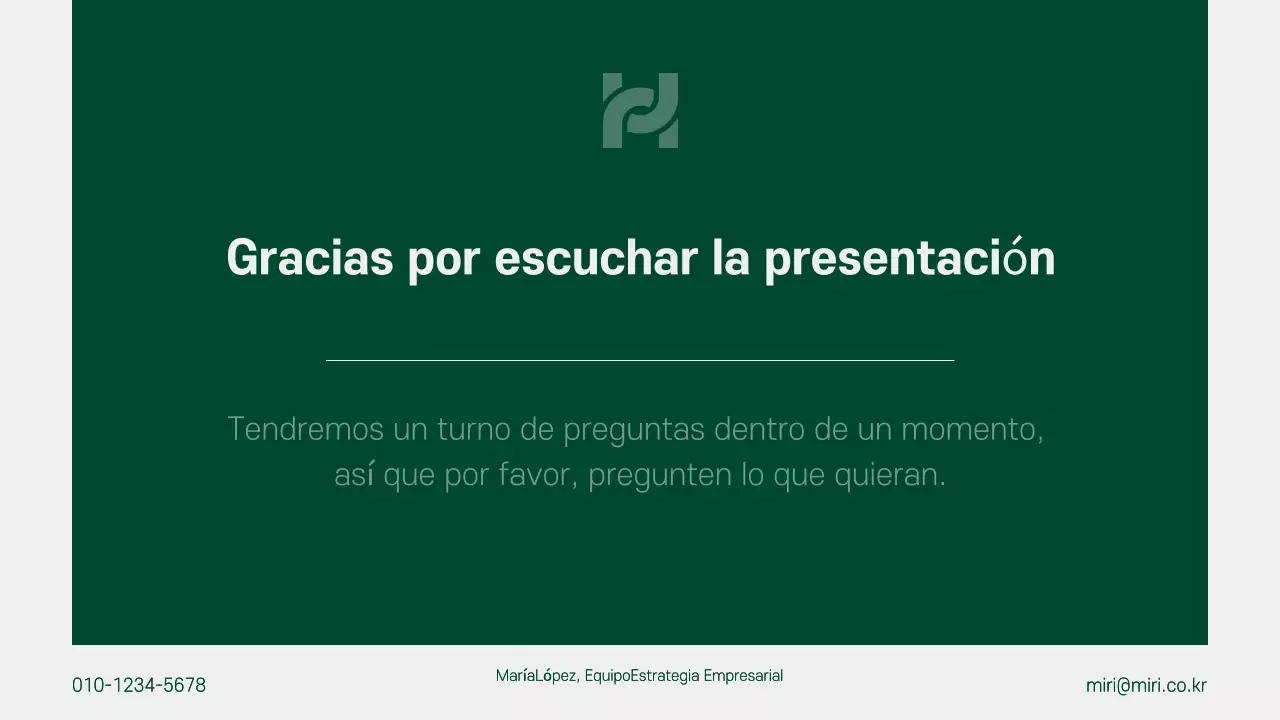 Un plan de negocio limpio, verde y gris para el año que viene