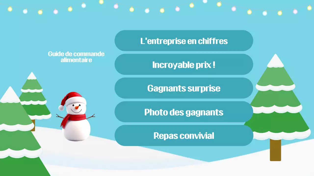 Bleu clair Célébration simple de fin d'année