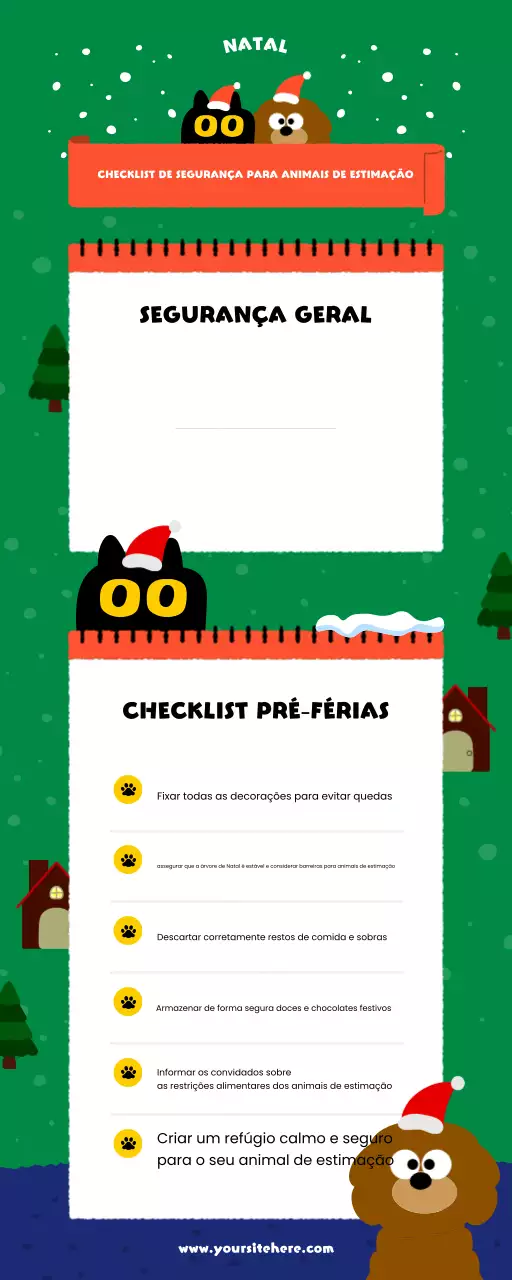 informações sobre a segurança dos animais de estimação nas férias da modernidade verde