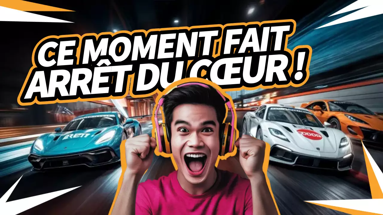 orange bold racing advertising youtube thumbnail