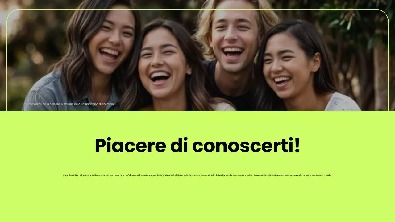 annuncio di presentazione moderno al neon