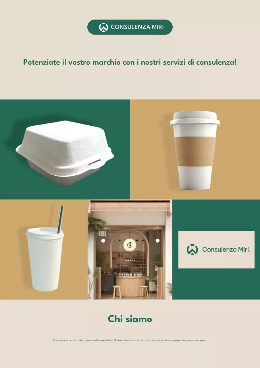 Promozione della consulenza moderna in beige