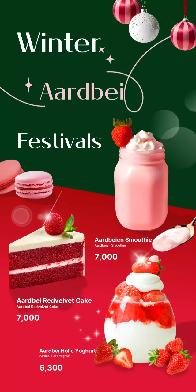 Toetjes met rode pop promoten