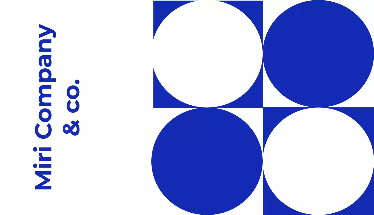 Blue Minimal Business Card