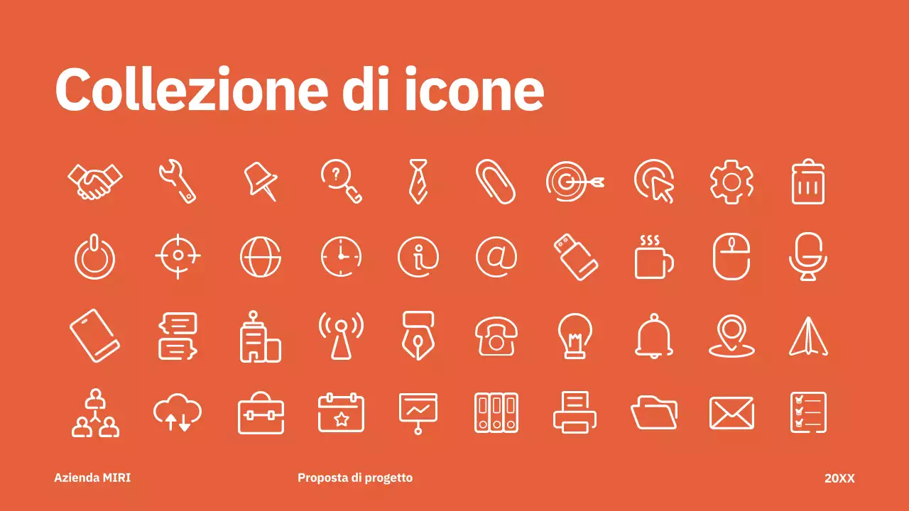 rosso proposta di progetto moderno business