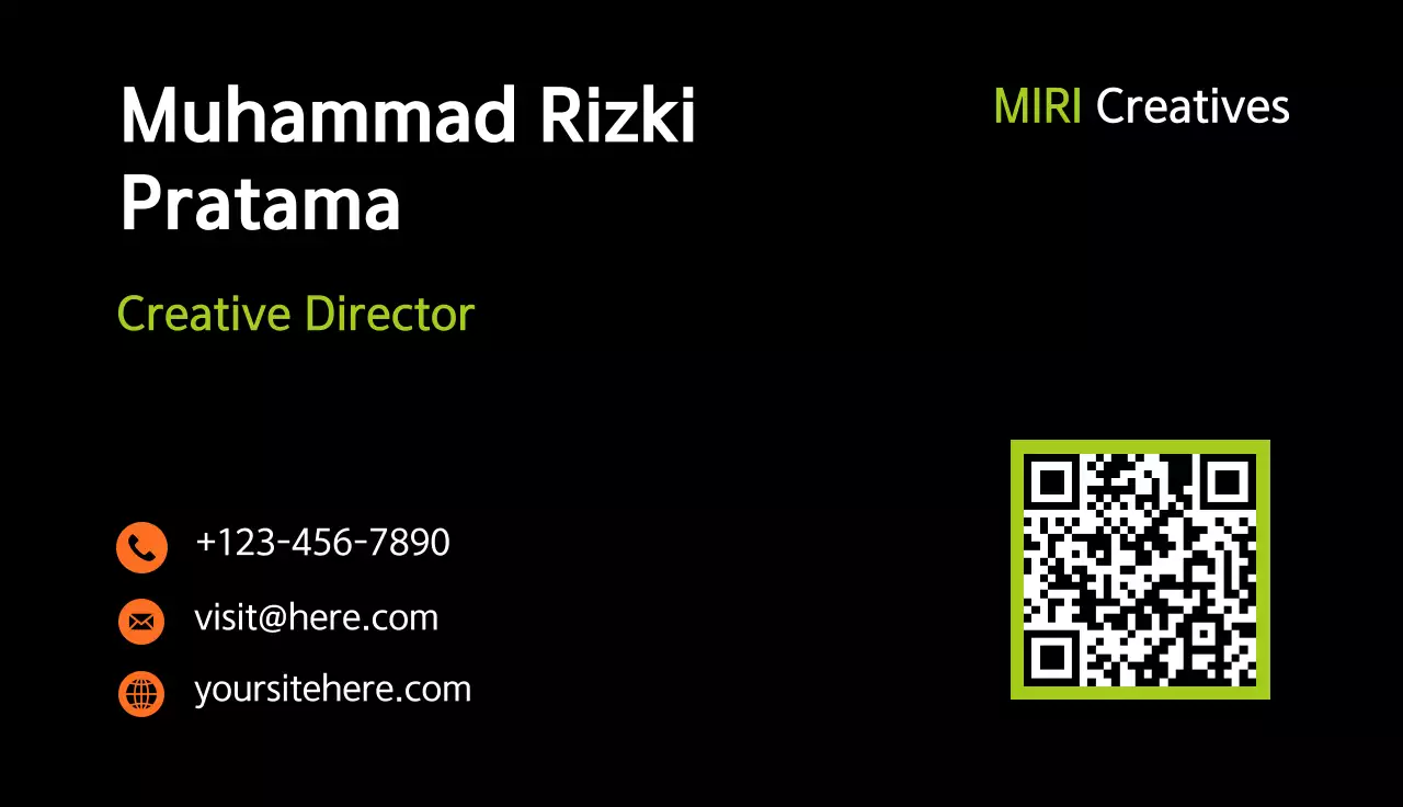 Black Professional Business Card