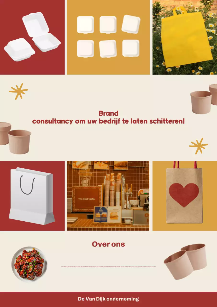 Oranje Modern Branding Advertentie