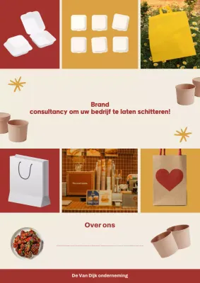 Oranje Modern Branding Advertentie