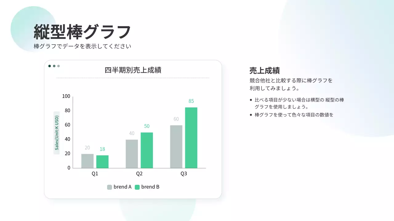 水色 シンプル ビジネス プレゼンテーション