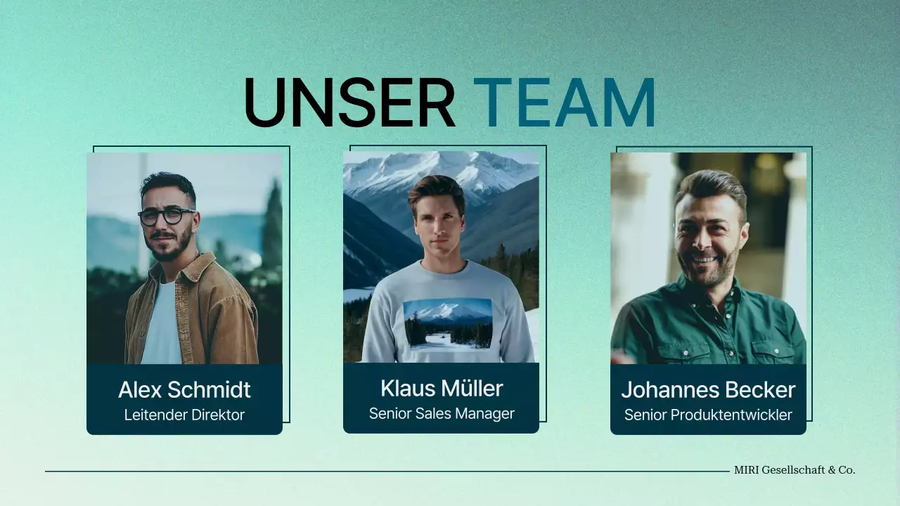 green gradient modern Projektvorschlag