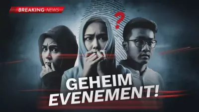 grijs dramatisch mysterie aankondiging