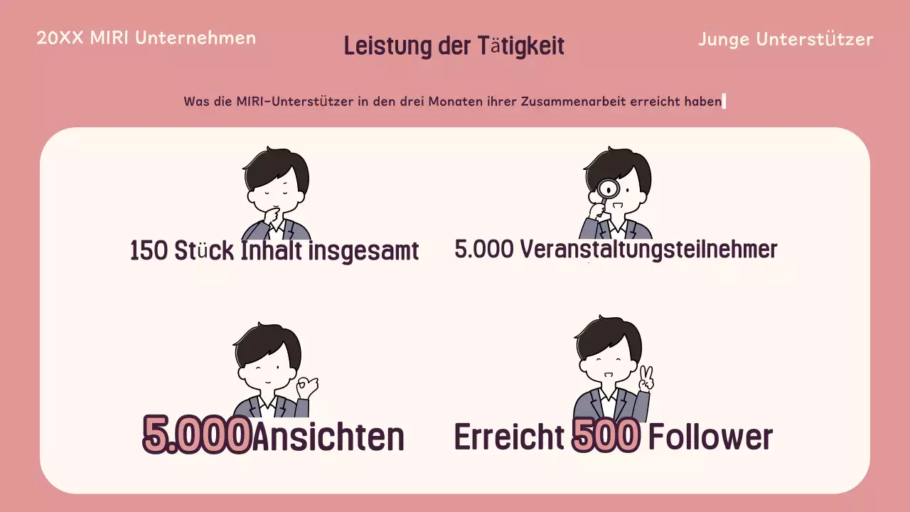 Rekrutierung von jungen Menschen in rosa