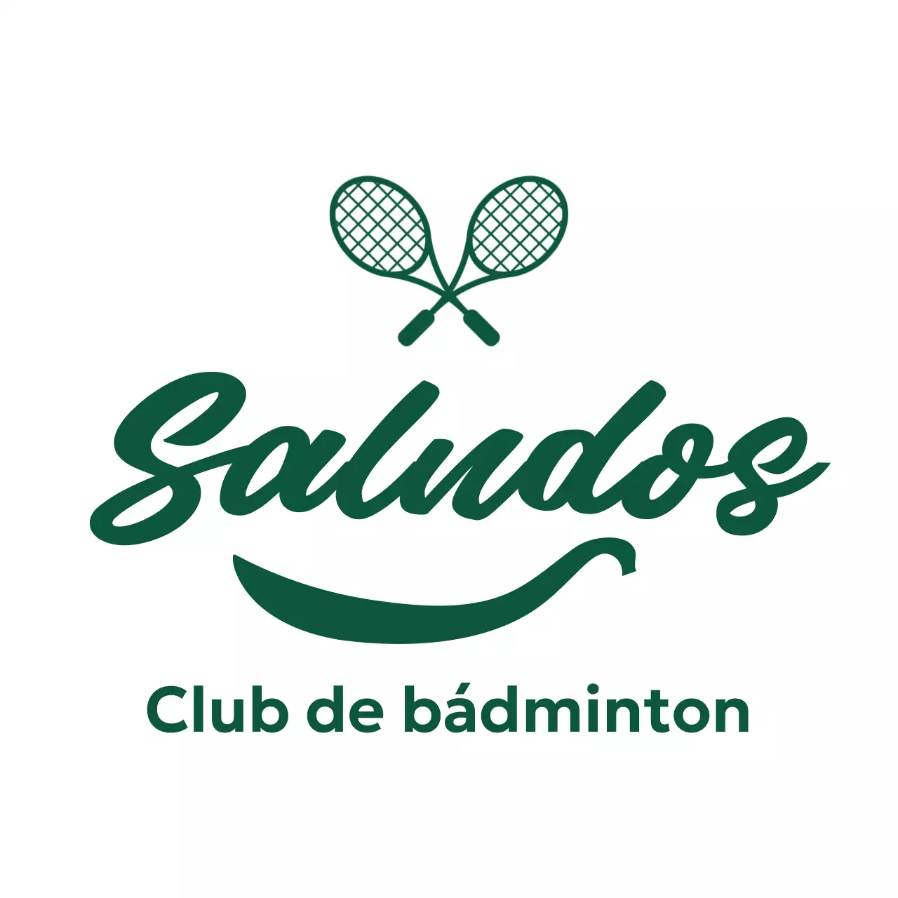 Logotipo deportivo abstracto y sencillo