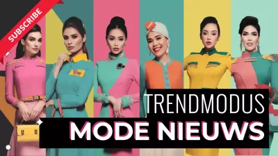 kleurrijke trendy mode advertentie