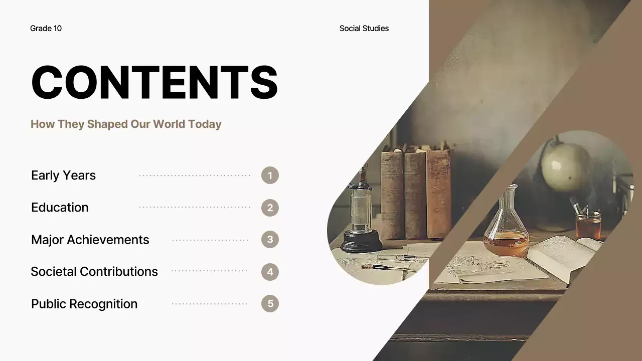 Beige Vintage History Course Presentation