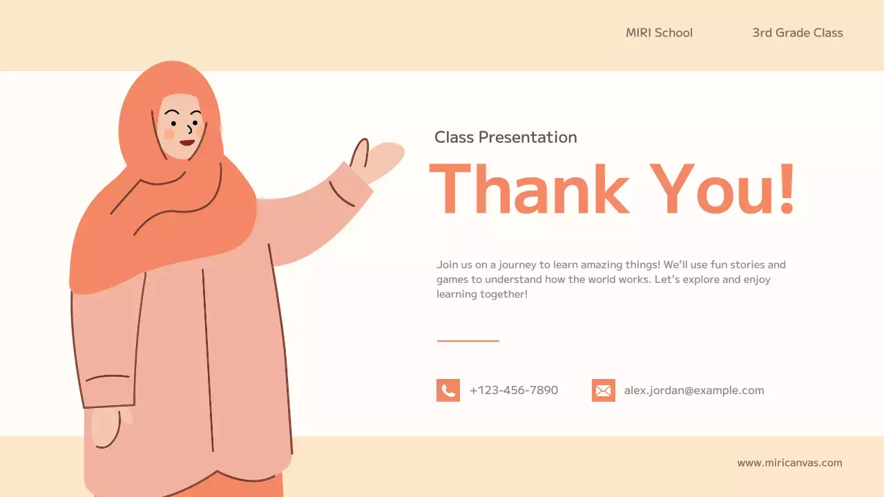 Orange Simple School Presentation