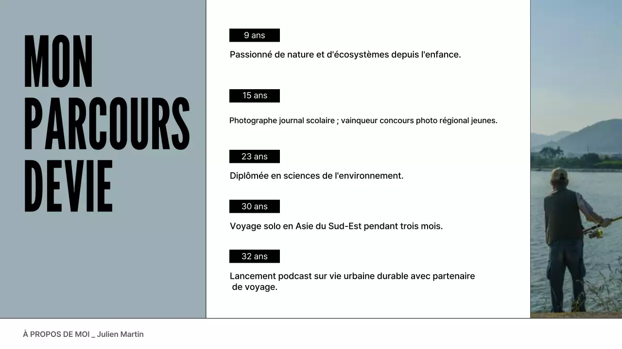 portefeuille de profil moderne gris bleu