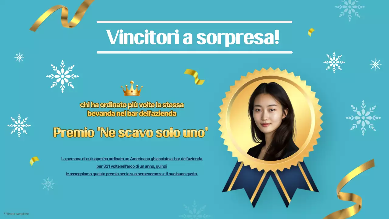 Azzurro Semplice celebrazione di fine anno