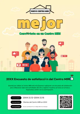 Guía de eventos modernos en beige