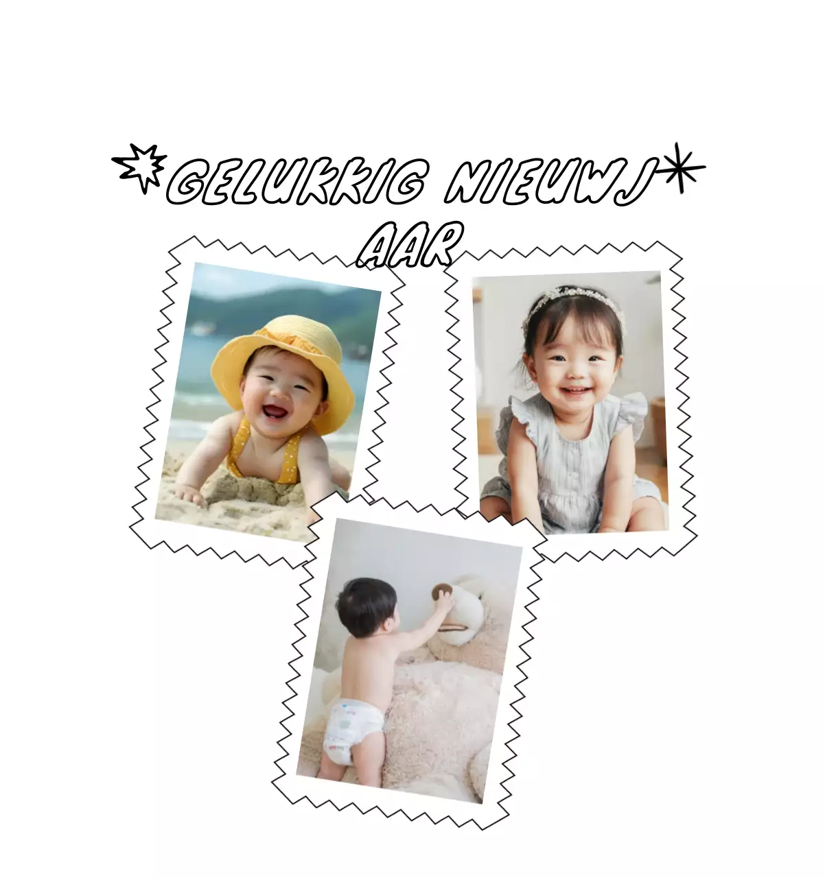 Schattige nieuwjaarskalender