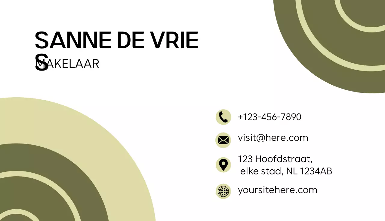 groene moderne vastgoedkaart