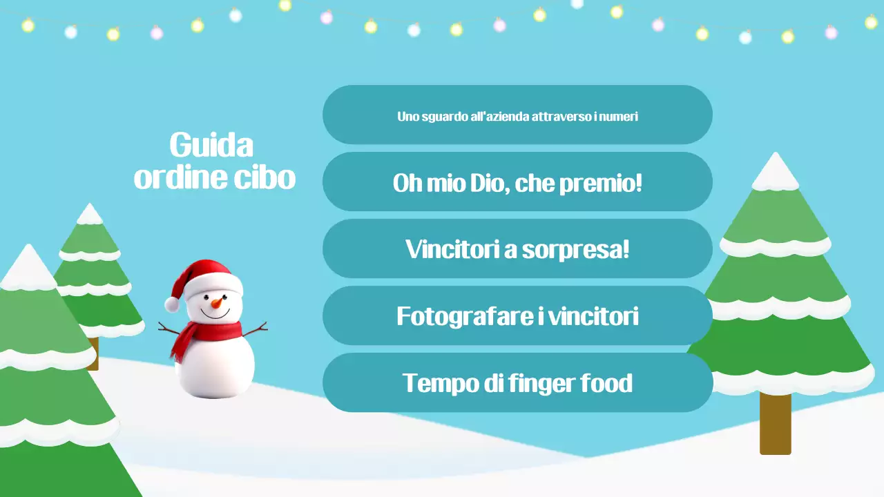 Azzurro Semplice celebrazione di fine anno