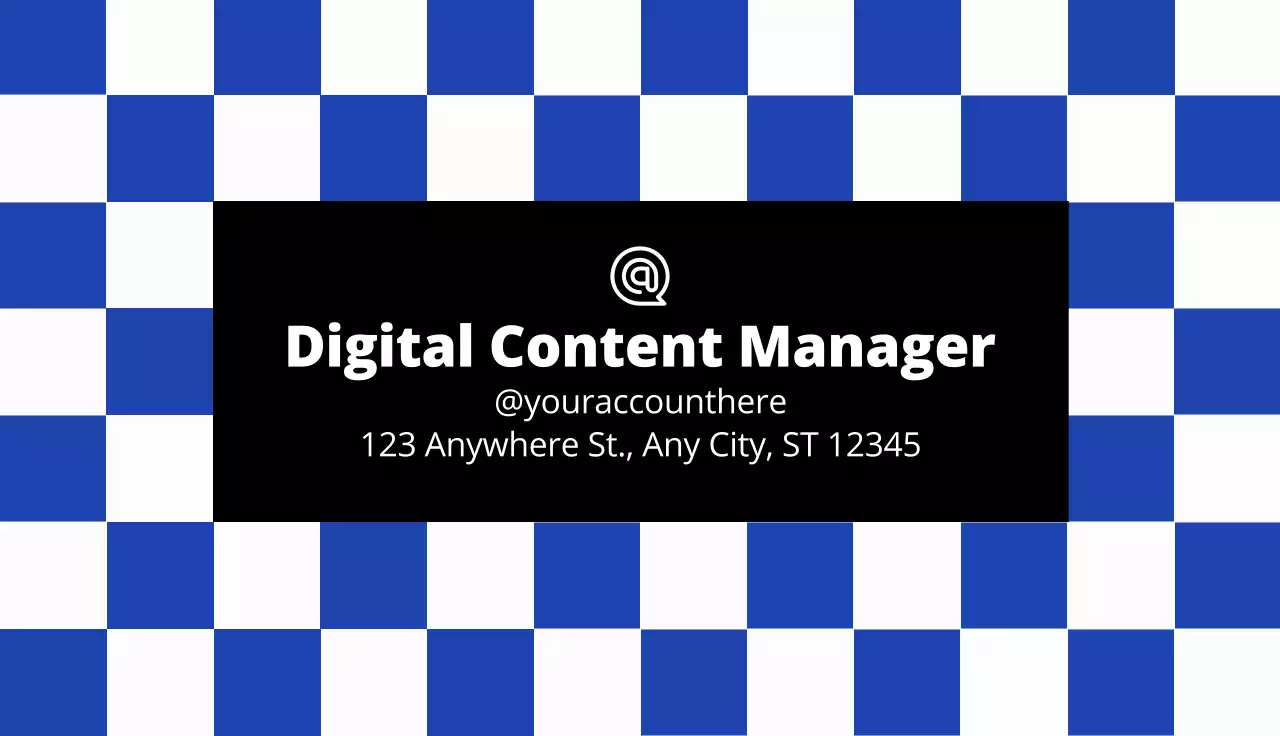 Blue Modern Business Card