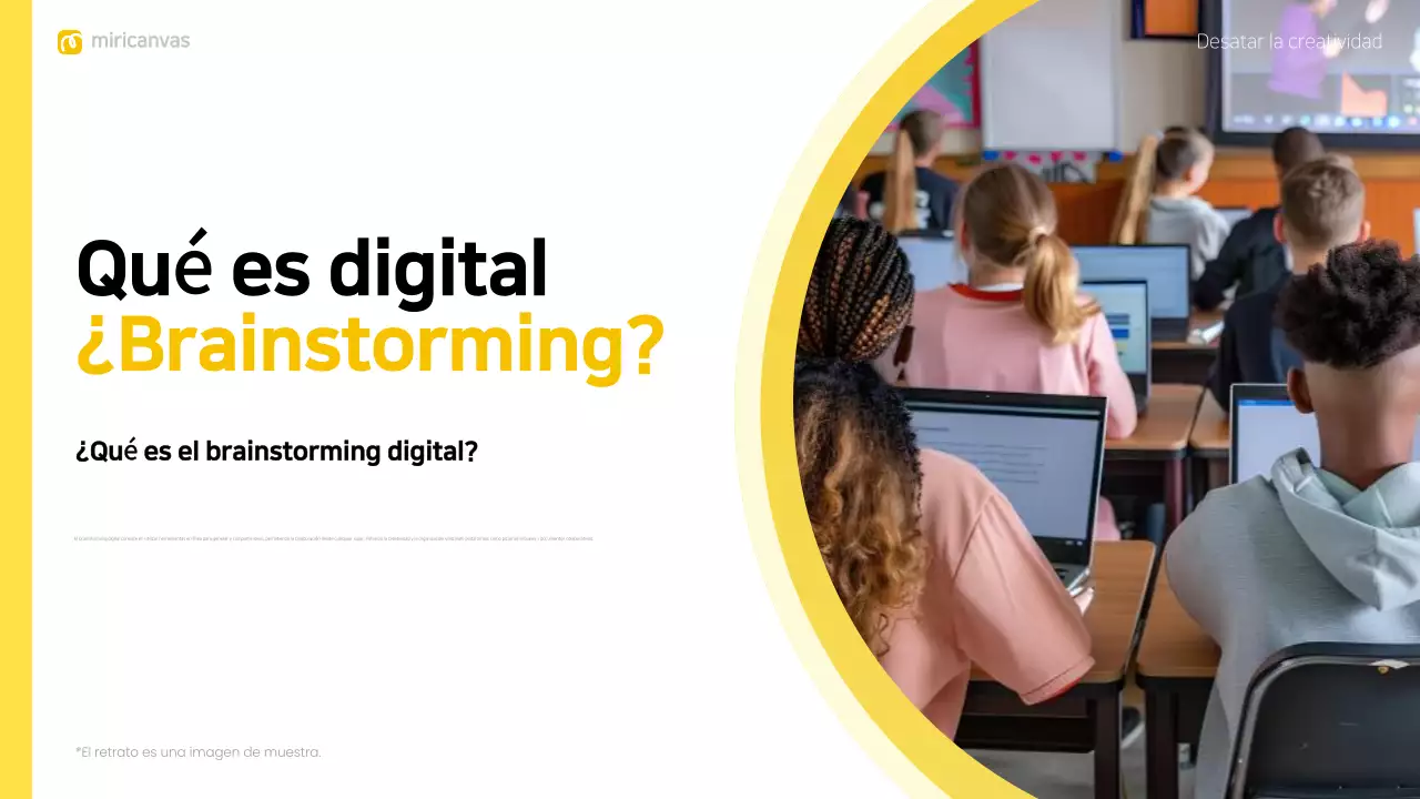 amarillo diseño moderno brainstorming