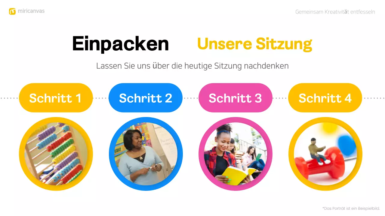 buntes modernes Brainstorming-Layout