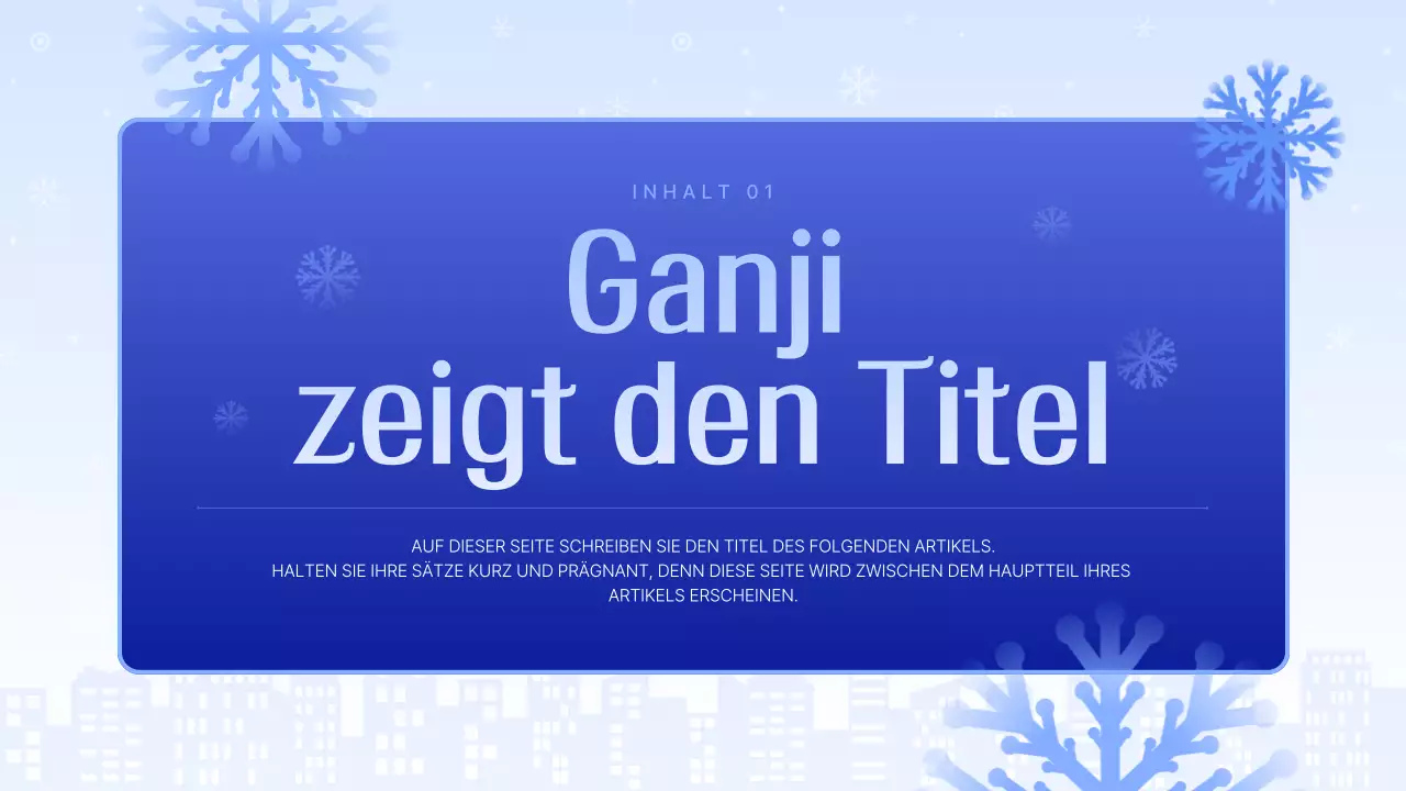 Hellblau saubere Präsentation erklärt