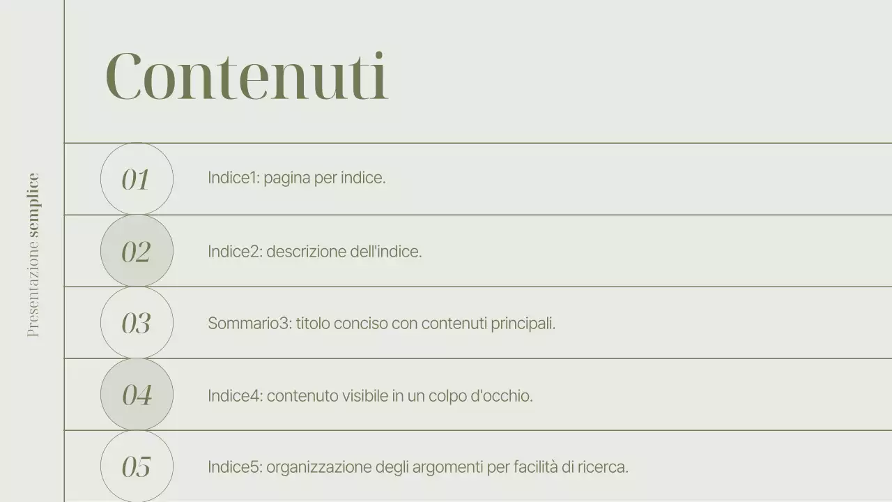 Documentazione di presentazione semplice Khaki