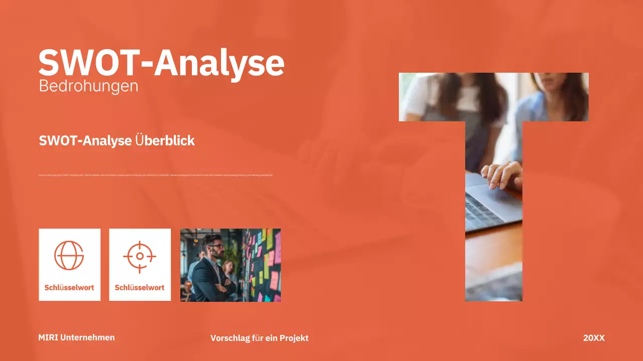 red modern project proposal business