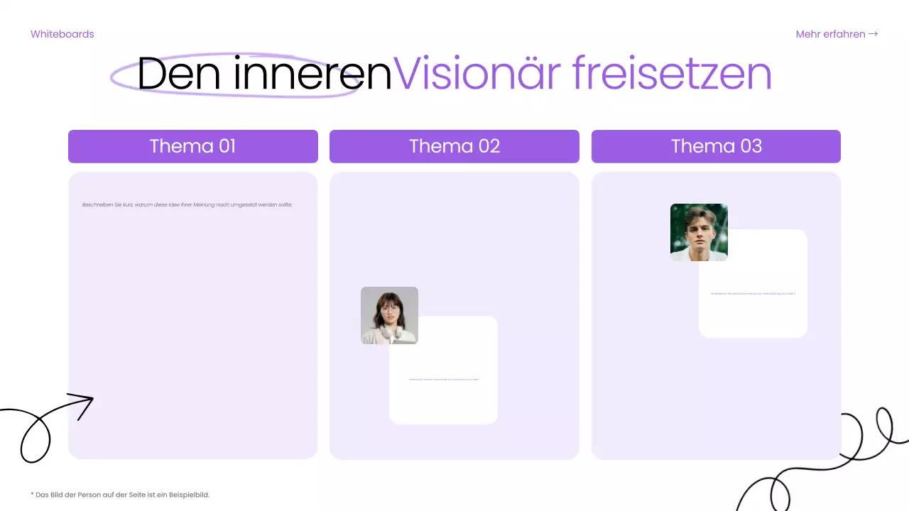 lila Basisleitfaden für digitales Brainstorming