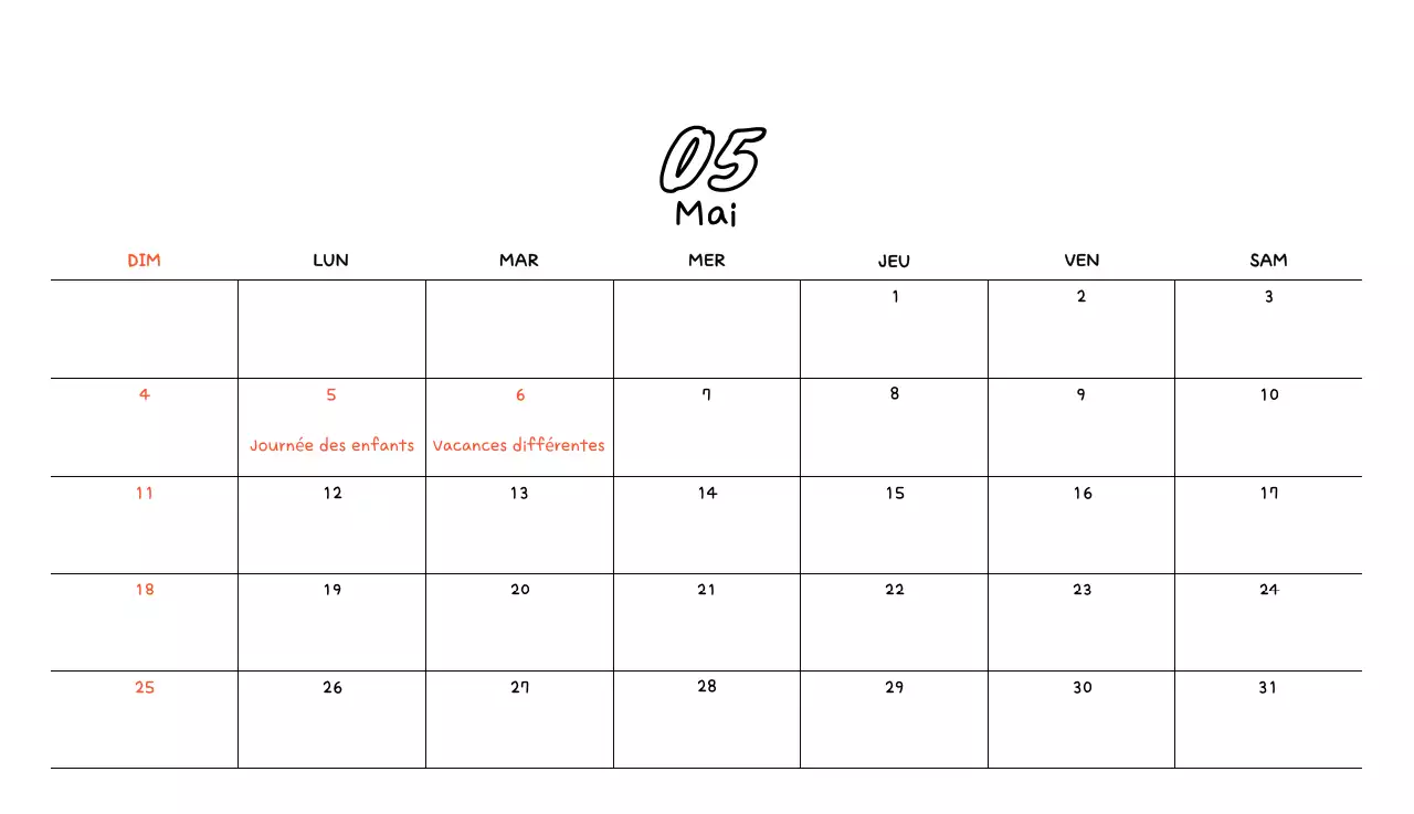 Calendrier photo jaune mignon