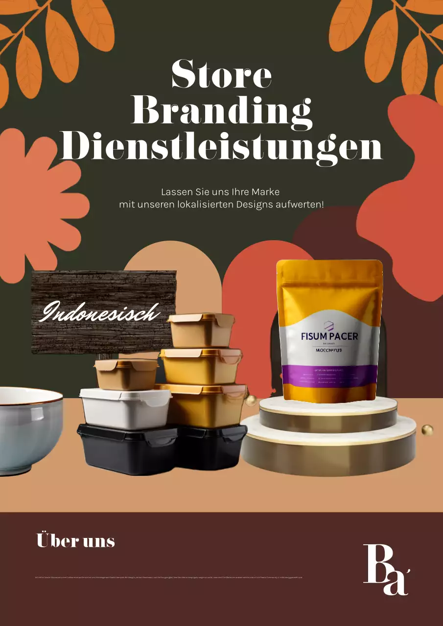Orange Modern Branding Anzeige