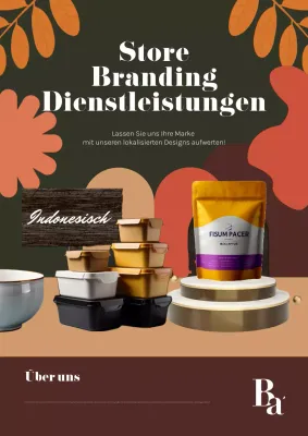 Orange Modern Branding Anzeige