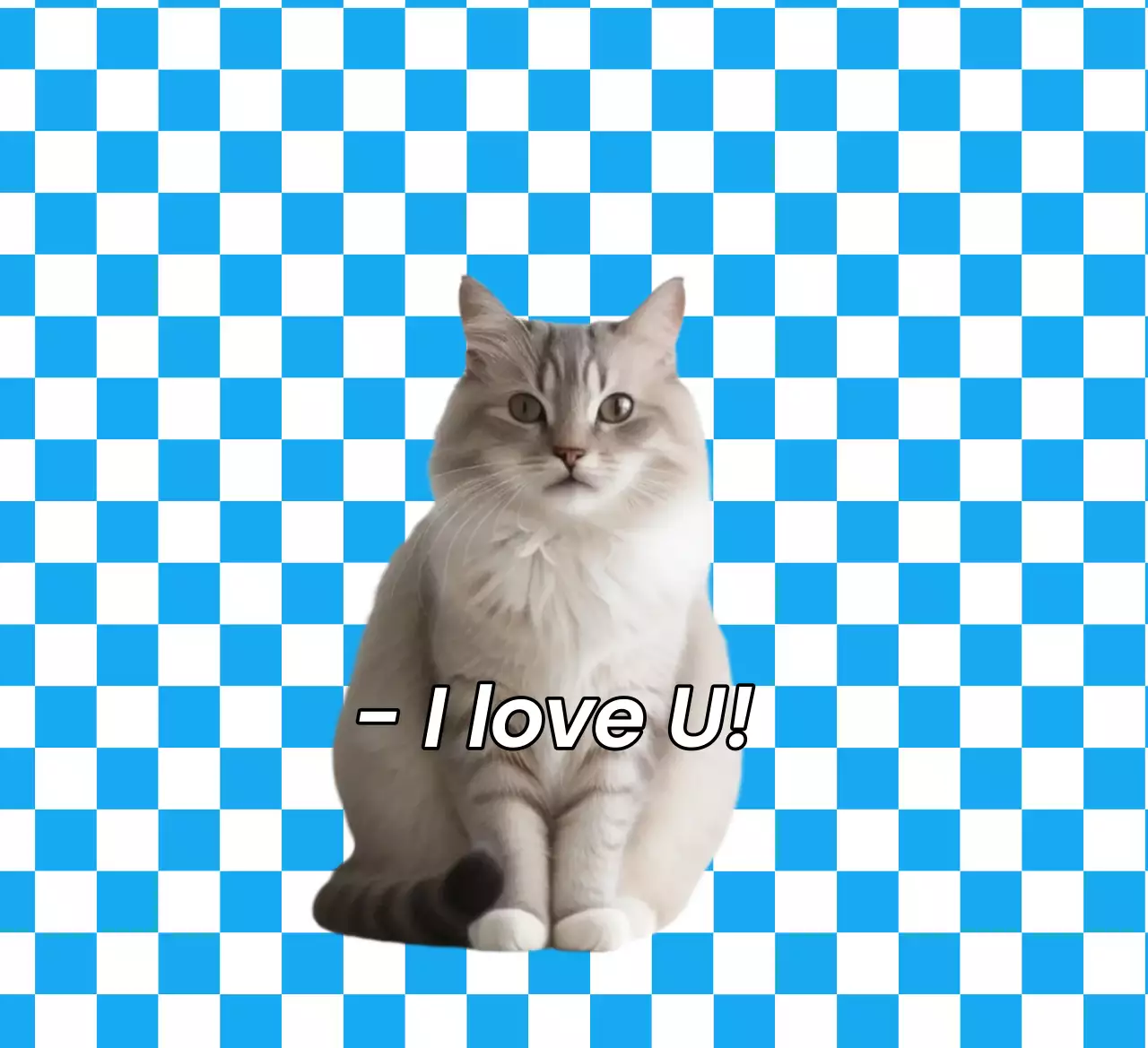 Bingkai Foto Hewan Peliharaan Pop Biru