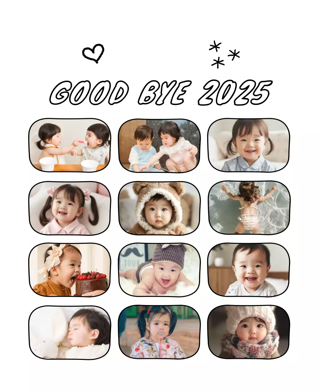 Kalender Tahun Baru yang menggemaskan