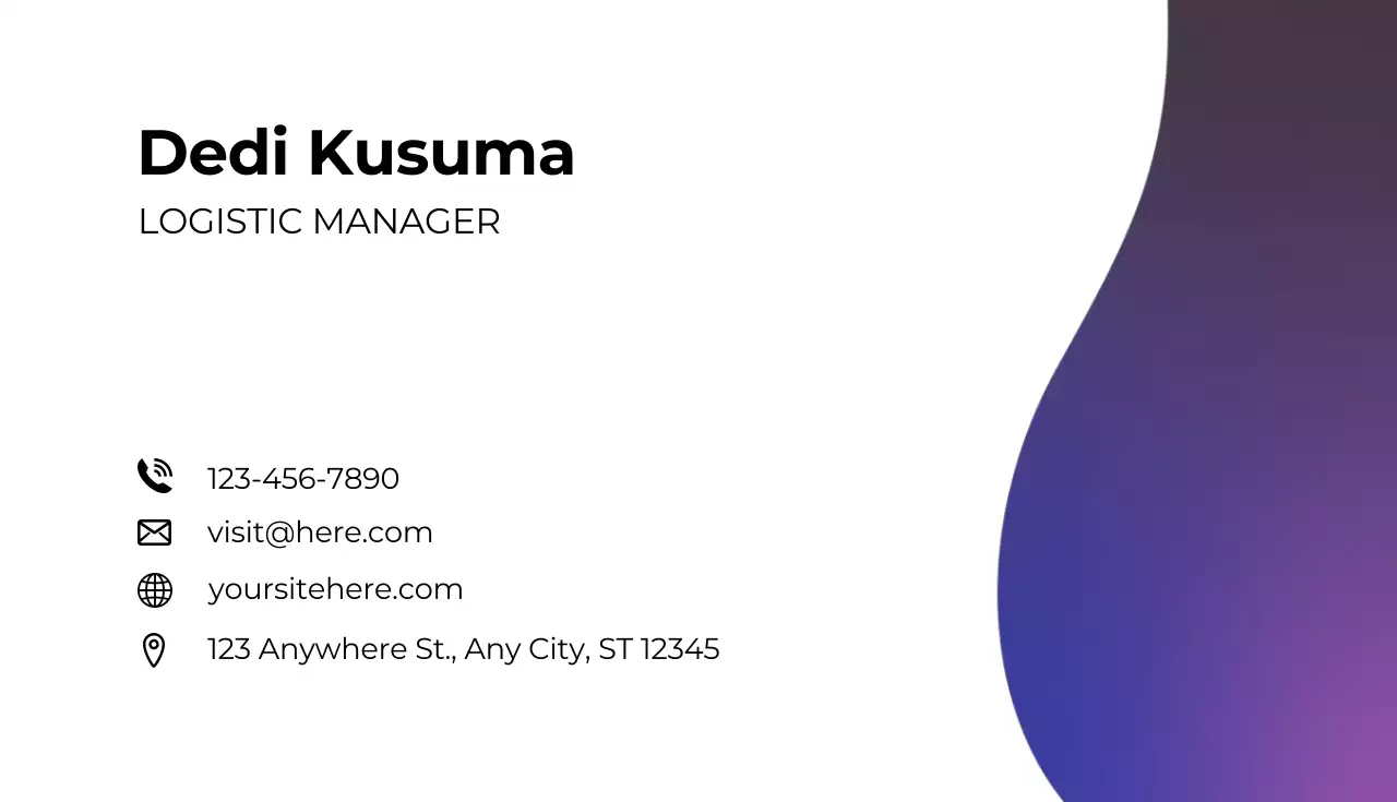 White Minimal Business Card