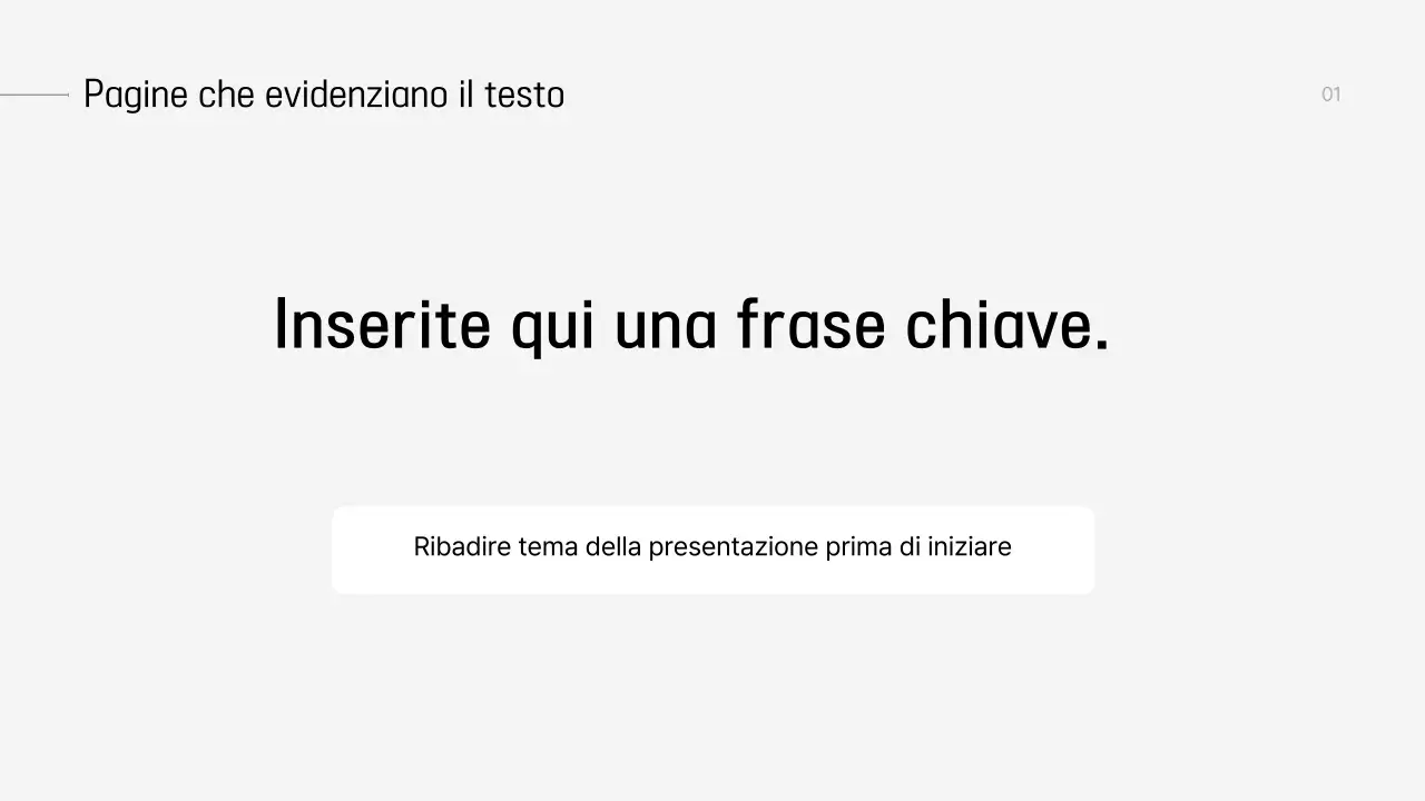 Pianificazione di una presentazione moderna e grigia