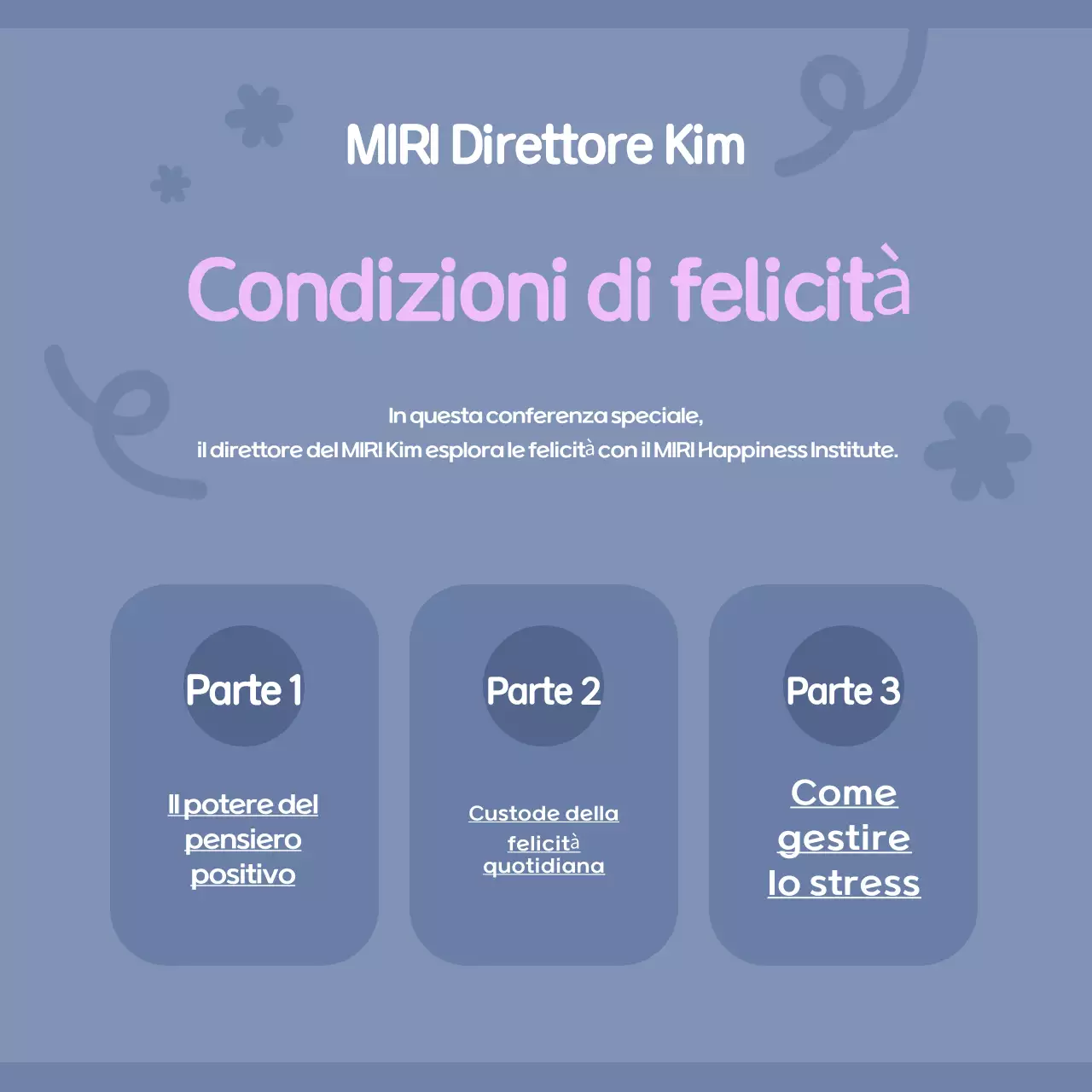 Annunci di conferenze moderne di colore azzurro