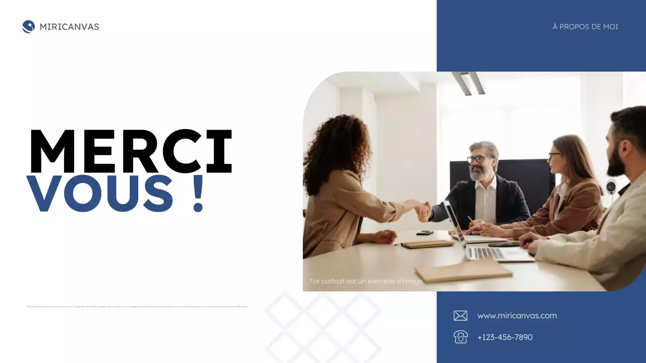 blue modern about me business