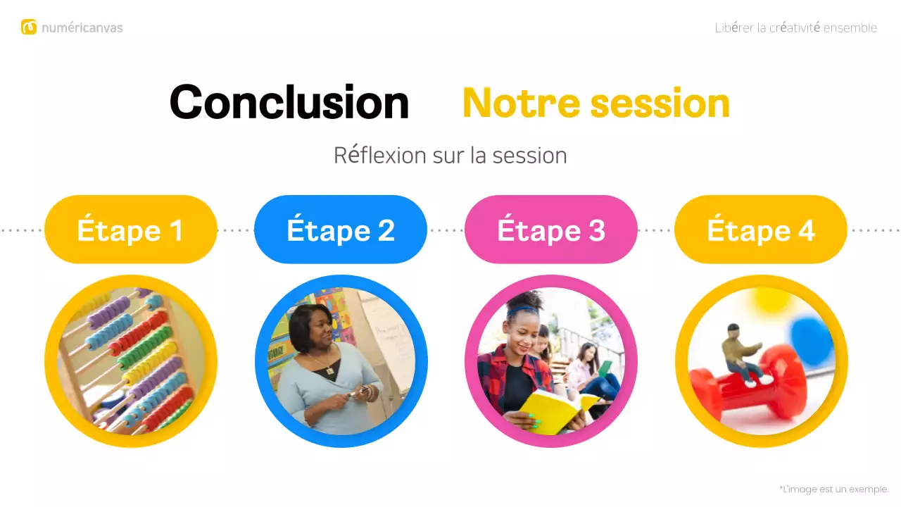 Mise en page moderne et colorée pour le brainstorming