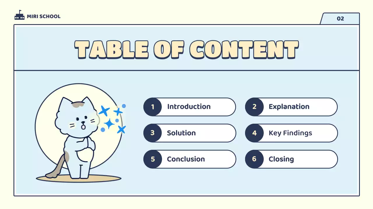 블루 큐트 교육 프레젠테이션