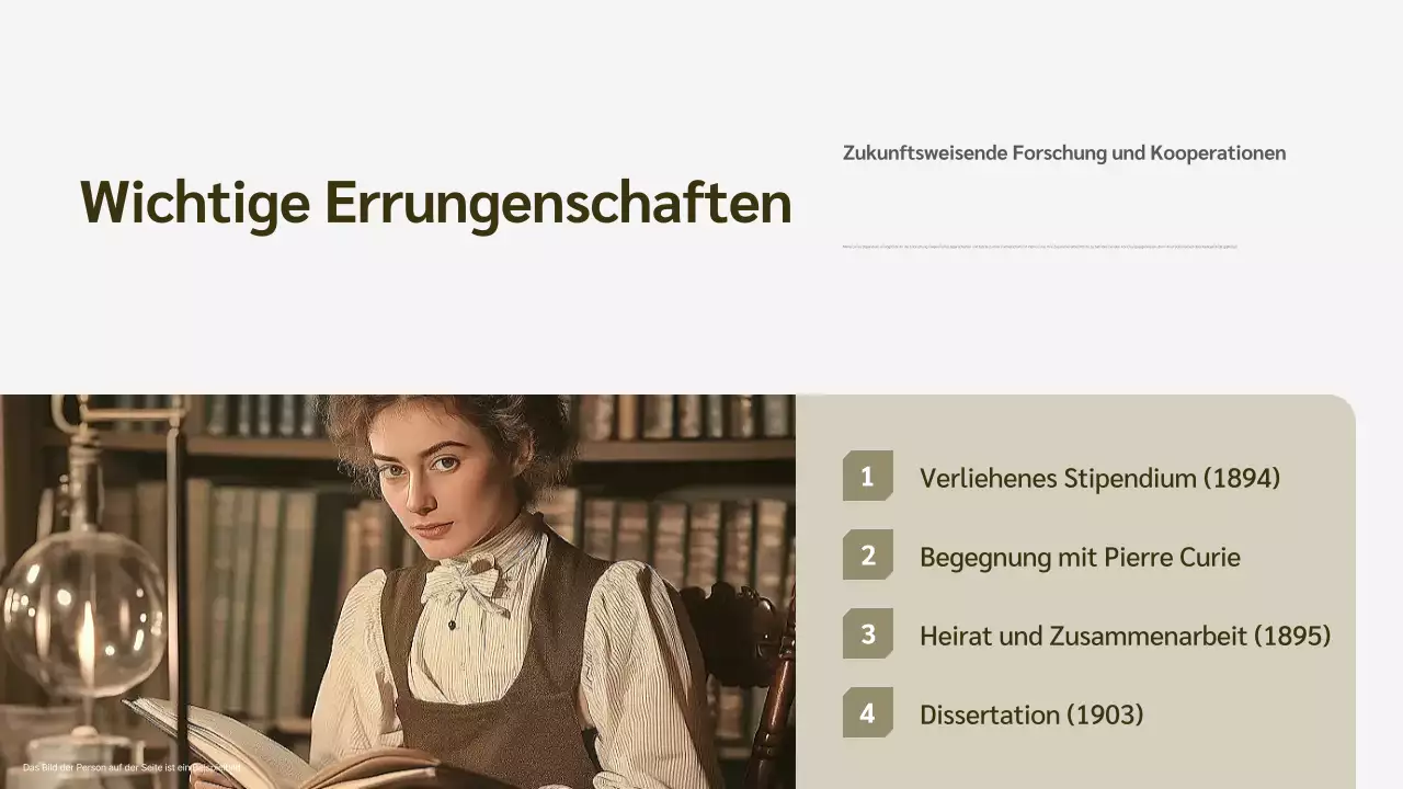 beige Biographievorlesung zur modernen Geschichte