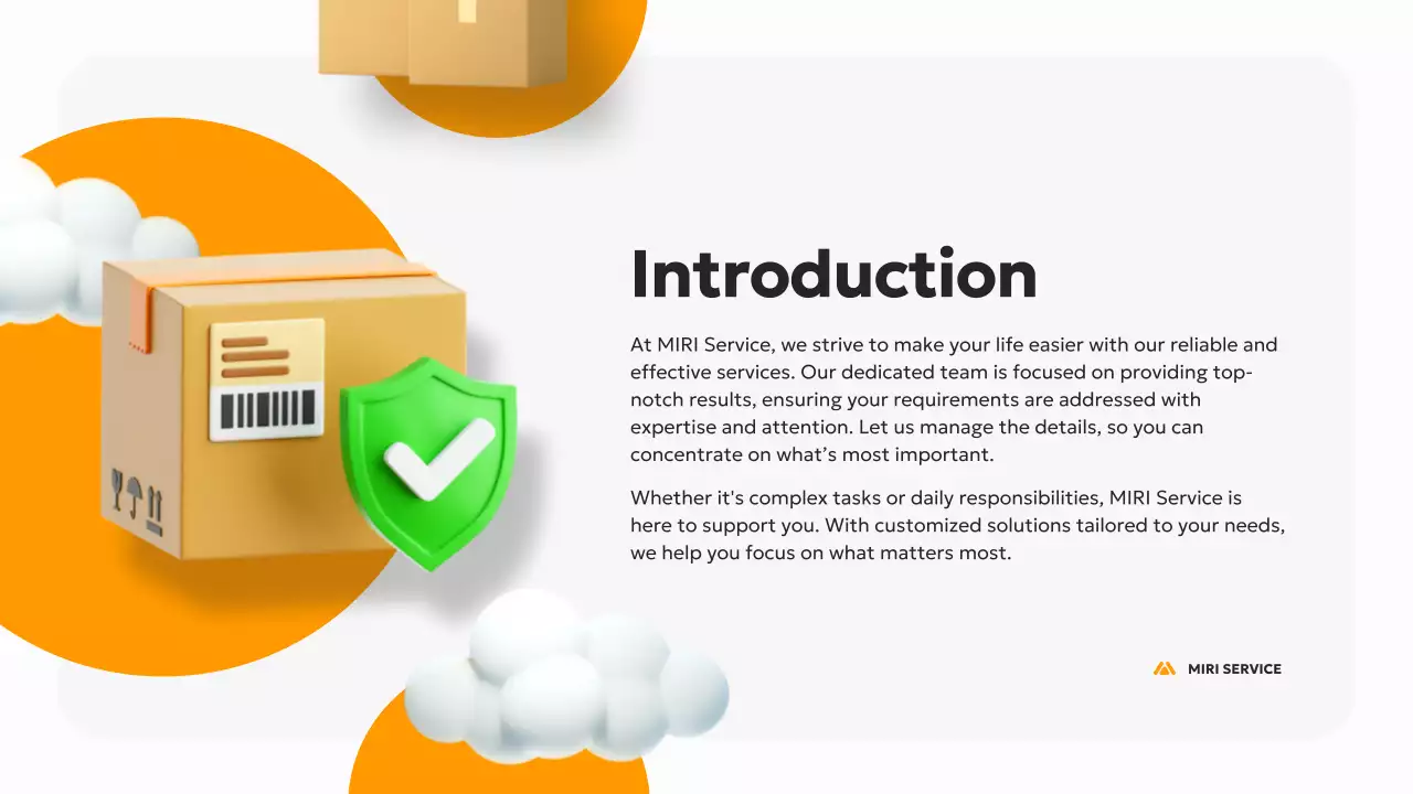 오렌지 모던 이사 프로모션 프리젠테이션