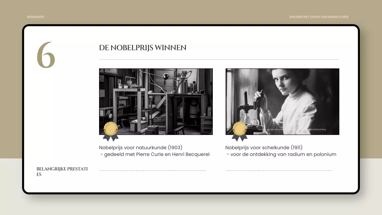 presentatie zwarte klassieke biografie