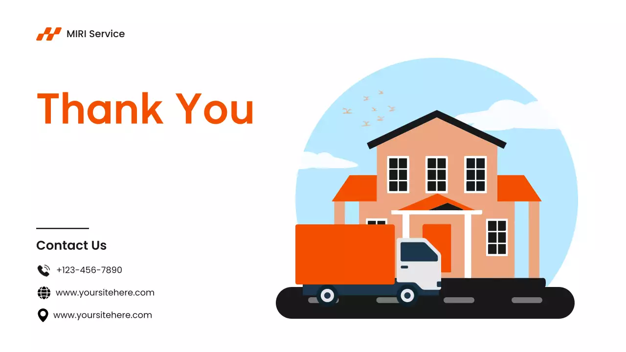 Orange Modern Moving Promotion Presentation