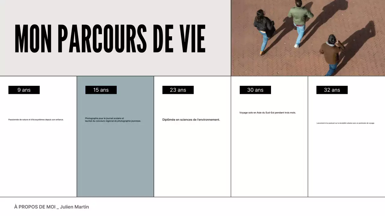 portefeuille de profil moderne gris bleu