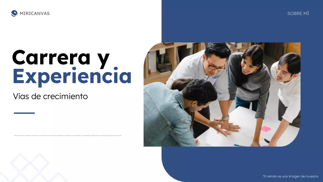 blue modern about me business